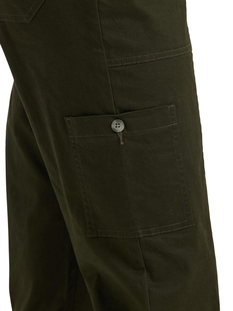 Lee Women's Ultra Lux Comfort with Flex-to-Go Utility Pant Dark Olive Night 14 - Image 4