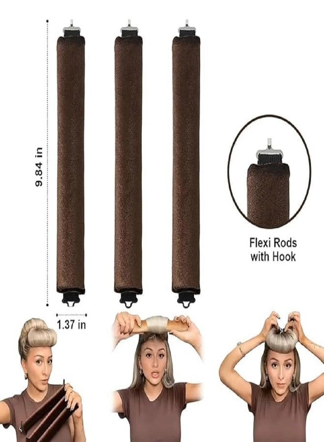 DGOOLS Heatless Hair Curler Rods Set - Flexible No-Heat Curlers for Long Hair, Overnight Blowout Curls with Hook - Image 3
