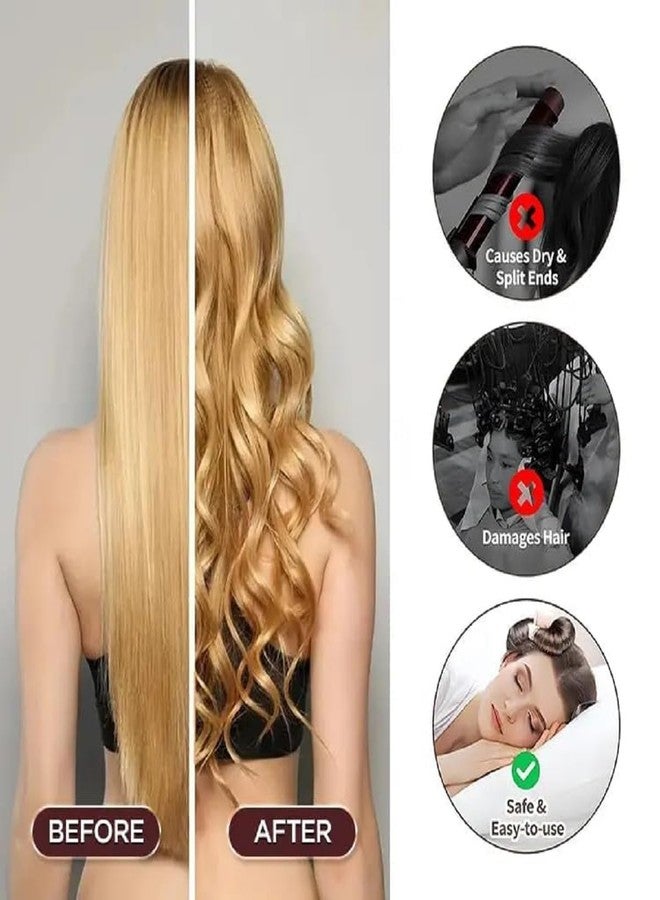 DGOOLS Heatless Hair Curler Rods Set - Flexible No-Heat Curlers for Long Hair, Overnight Blowout Curls with Hook - Image 4