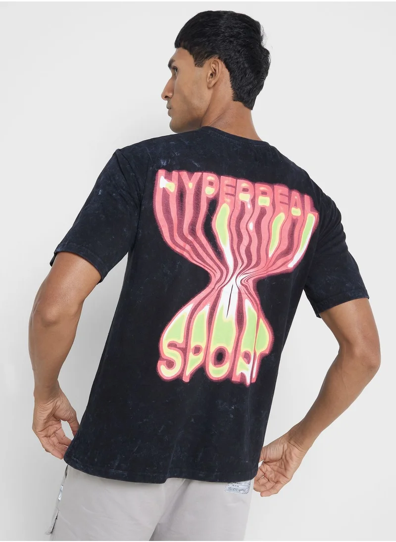 سفنتي فايف Oversized Graphic Tee