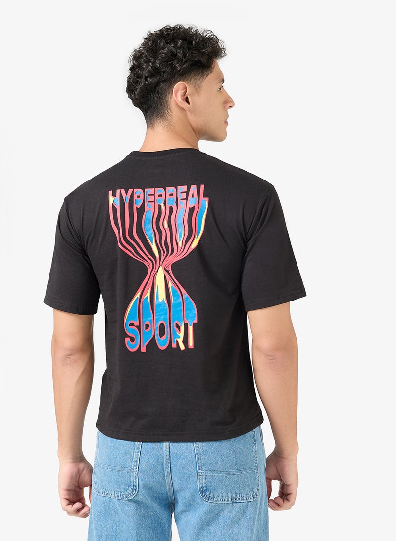 سفنتي فايف تيشيرت جرافيك واسع - Image 1