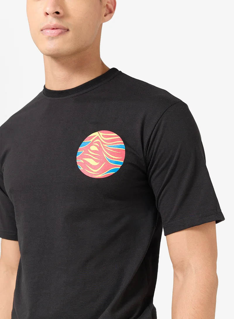 سفنتي فايف تيشيرت جرافيك واسع