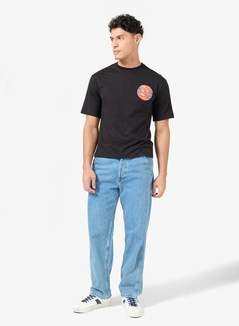 سفنتي فايف تيشيرت جرافيك واسع - Image 4