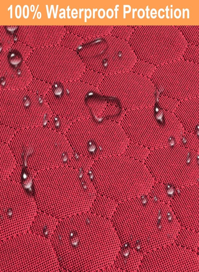 Mancro Dog Car Seat Cover for Back Seat, 2025 Upgraded 600D Heavy Duty Waterproof & Scratch-Resistant Dog Hammock for Car, Back Seat Pet Cover for Dogs with Sedan, Trucks and SUVs, Standard, Red - Image 3