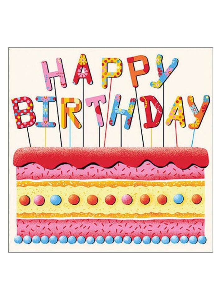 Ambiente Large Birthday Cake Napkins