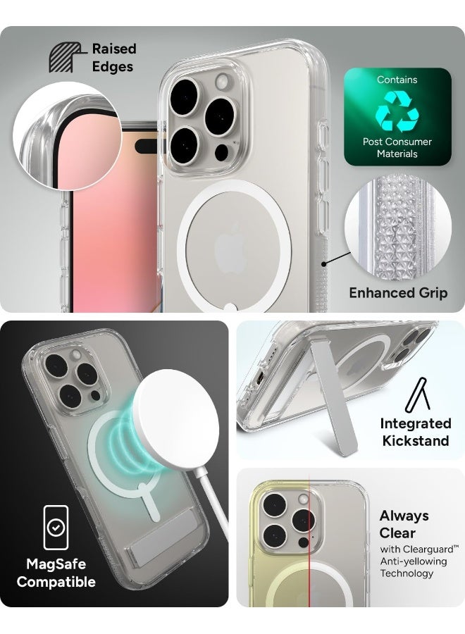 ZAGG Crystal Palace Snap Case with Kickstand for iPhone 16 Pro Clear - Image 5