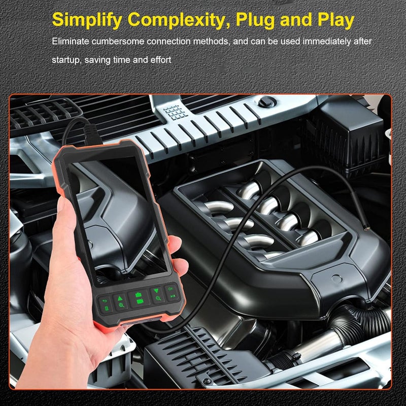 Industrial Borescope 4.5 Inch IPS Display 1080P High Definition Dual Lens Endoscope Portable Inspection Camera IP67 - Image 4