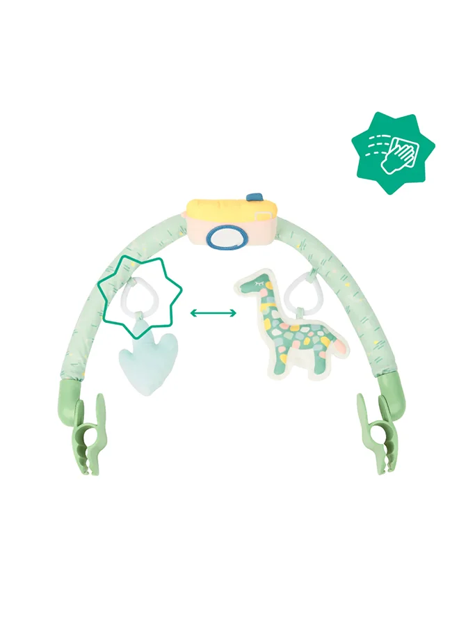 بادابيول Sensory Hanging Crib Arch Stroller For Kids And Toddlers, Green