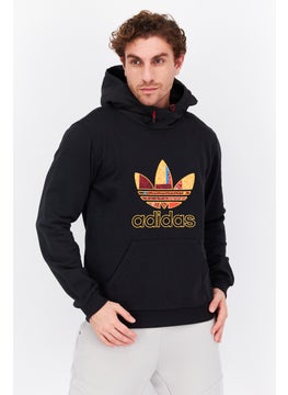 adidas Originals Men Sportswear Fit Outdoor Hooded Sweatshirt, Black  - Image 1