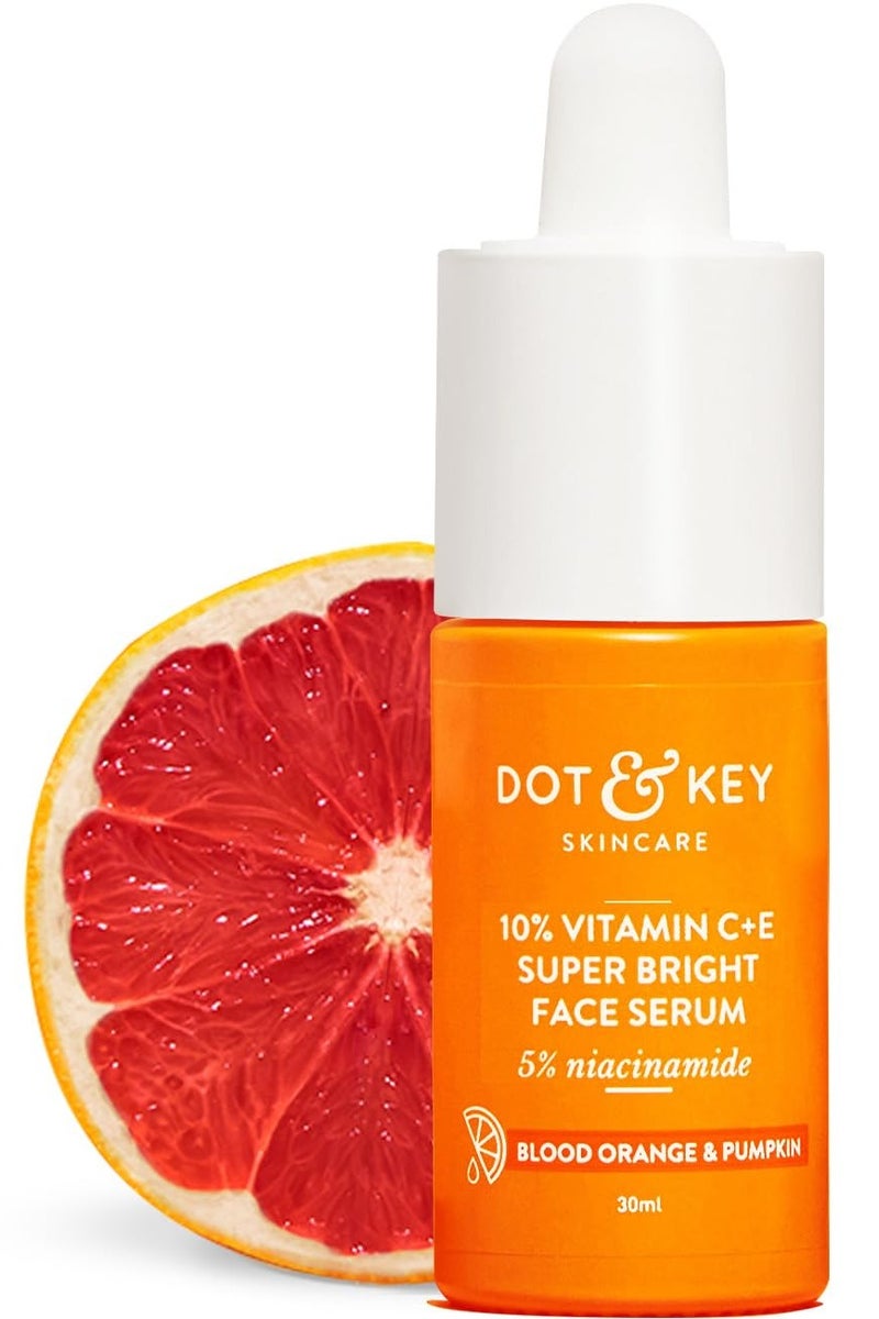 دوت آند كي 10% فيتامين سي و5% نياسيناميد مصل فيتامين سي لبشرة متوهجة يزيل البقع الداكنة مصل فيتامين سي بالبرتقال الدموي واليقطين لبشرة غير متساوية وباهتة لجميع أنواع البشرة 30 مل - Image 1