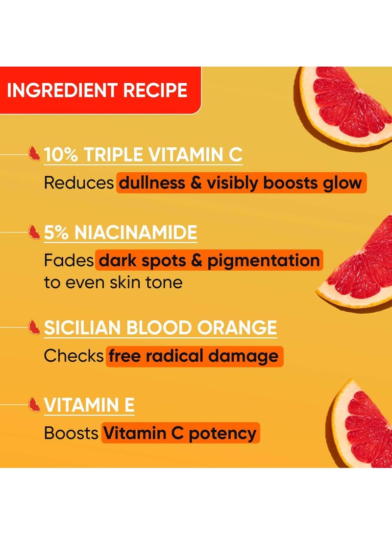 دوت آند كي 10% فيتامين سي و5% نياسيناميد مصل فيتامين سي لبشرة متوهجة يزيل البقع الداكنة مصل فيتامين سي بالبرتقال الدموي واليقطين لبشرة غير متساوية وباهتة لجميع أنواع البشرة 30 مل - Image 5
