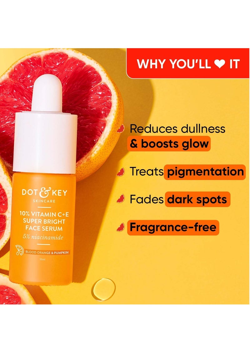 دوت آند كي 10% فيتامين سي و5% نياسيناميد مصل فيتامين سي لبشرة متوهجة يزيل البقع الداكنة مصل فيتامين سي بالبرتقال الدموي واليقطين لبشرة غير متساوية وباهتة لجميع أنواع البشرة 30 مل - Image 2