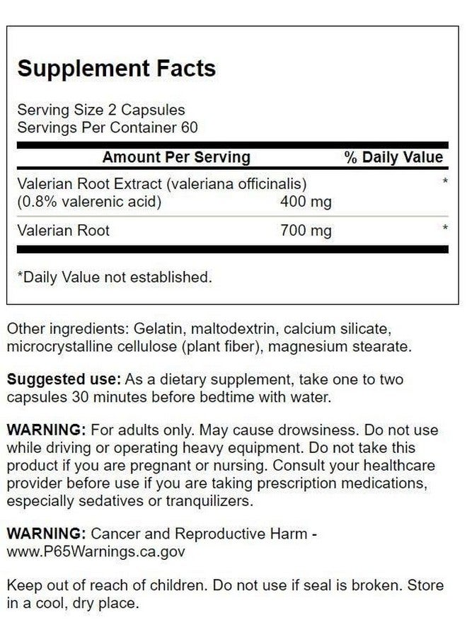 SWANSON جذر فاليريان من سوانسون (موحد) 200 ملليجرام 120 كبسولة - Image 2