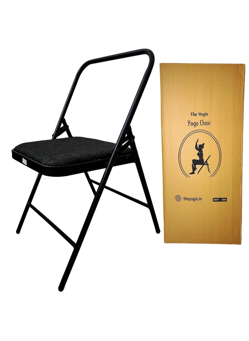 The Yogis The Yogis Iyengar Yoga Chair with Cushion Seat Backless Chair for Iyengar Yoga Capacity 150kg  - Image 1