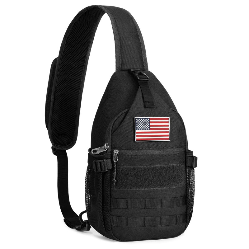 HALOVIE Crossbody Sling Bag Anti Theft RFID Sling Backpack Lightweight Travel Hiking EDC Tactical Chest Shoulder Pack Gift for Men - Image 1
