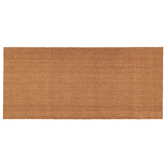 153552448 NATURAL COIR WITH VINYL BACKING DOORMAT 24 X 48 NATURAL