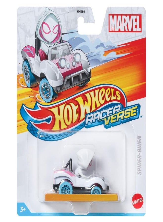 Hot Wheels Racer Verse: Marvel - Spider-Gwen Diecast Vehicle-HRT46 - Image 1
