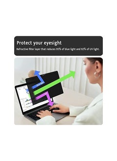 erorex Privacy Screen for Macbook Air 13 Inch(2018-2021, M1)/Macbook Pro 13 In(2016-2022, M1, M2), Magnetic Removable Anti Blue Light Glare Filter Privacy Screen Protector for Mac 13In Laptop  - Image 5