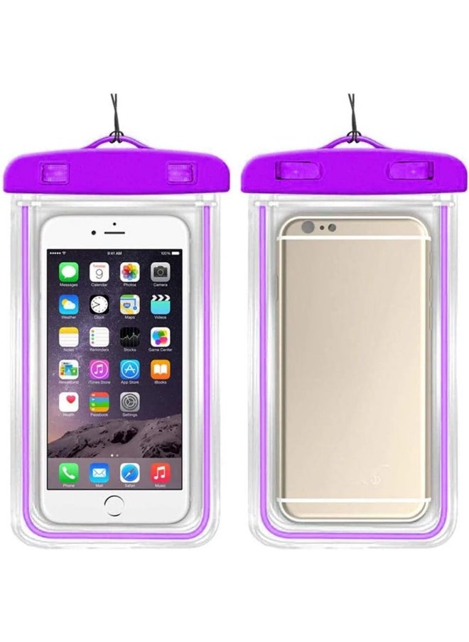 Generic - Handheld Waterproof Case (Multiple Colors) with Touchscreen Technology up to 40m Depth Silicone - Waterproof Case with Effective Touchscreen - Practical Silicone for Diving - Waterproof Case with Touchscreen - Complete Protection Ideal for Swimming - Waterproof Case with Touchscreen Support - Strong Silicone for Phones During Water Activities - Waterproof Case for Phones - Image 1