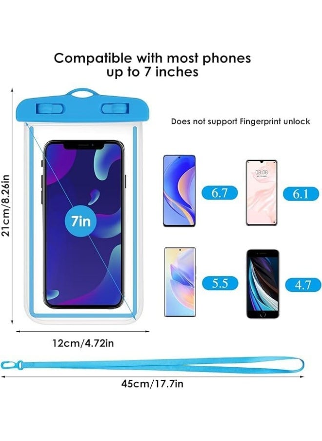 Generic - Handheld Waterproof Case (Multiple Colors) with Touchscreen Technology up to 40m Depth Silicone - Waterproof Case with Effective Touchscreen - Practical Silicone for Diving - Waterproof Case with Touchscreen - Complete Protection Ideal for Swimming - Waterproof Case with Touchscreen Support - Strong Silicone for Phones During Water Activities - Waterproof Case for Phones - Image 1