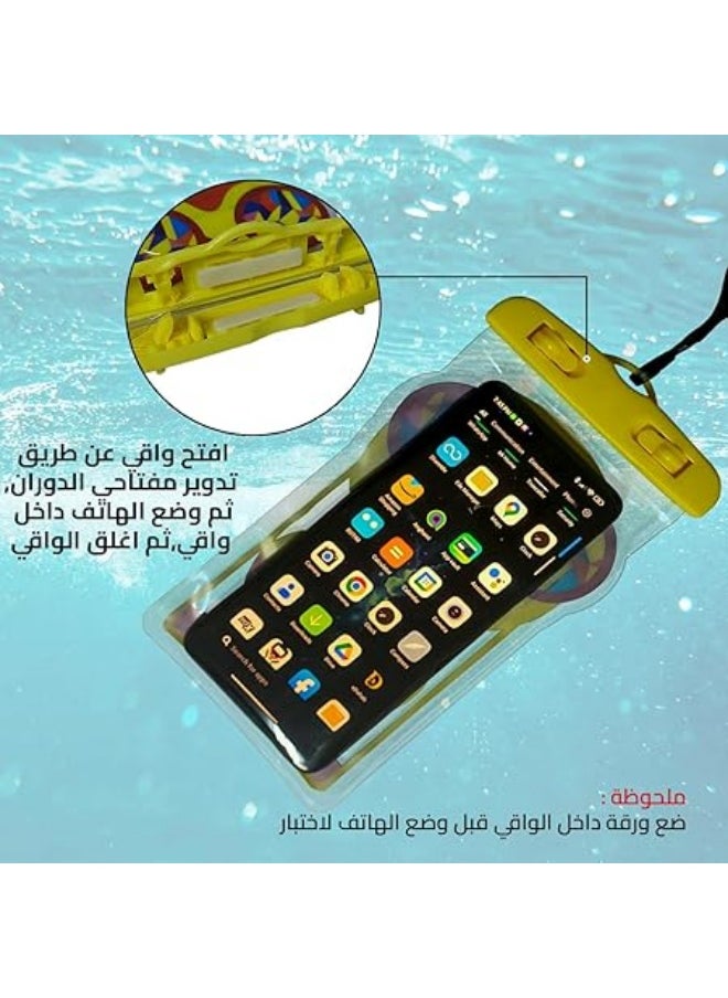 Generic - Handheld Waterproof Case (Multiple Colors) with Touchscreen Technology up to 40m Depth Silicone - Waterproof Case with Effective Touchscreen - Practical Silicone for Diving - Waterproof Case with Touchscreen - Complete Protection Ideal for Swimming - Waterproof Case with Touchscreen Support - Strong Silicone for Phones During Water Activities - Waterproof Case for Phones - Image 1