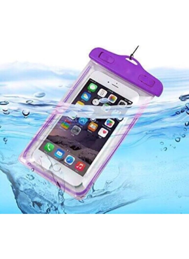 Generic - Handheld Waterproof Case (Multiple Colors) with Touchscreen Technology up to 40m Depth Silicone - Waterproof Case with Effective Touchscreen - Practical Silicone for Diving - Waterproof Case with Touchscreen - Complete Protection Ideal for Swimming - Waterproof Case with Touchscreen Support - Strong Silicone for Phones During Water Activities - Waterproof Case for Phones - Image 1
