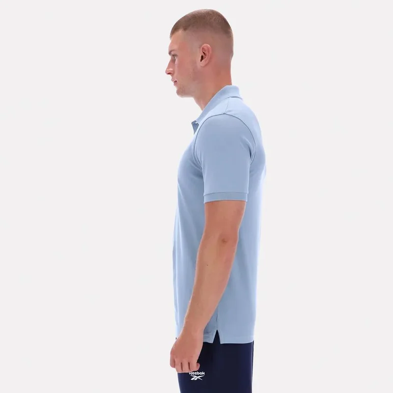 Reebok Leisure Blue Reebok Blaze Embroidered Short Sleeve Polo Men's Shirt - Leisure Blue for Men | Best Price UAE