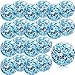 Zhanmai 20 Pieces 8 Inch Mini Glitter Beach Balls Bulk Clear Inflatable Pool Beach Ball for Summer Party Favors for Pool and DecorationsBlue - Image 3