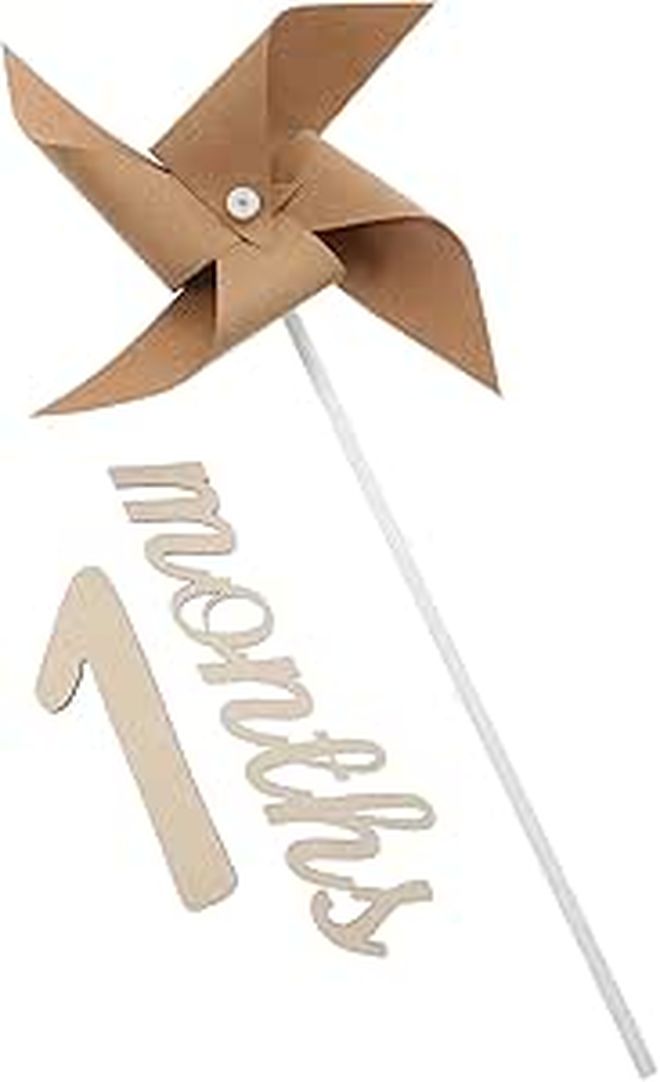 Newborn Windmill Photo Prop Set for Full Month Celebrations Adorable Design - Image 1