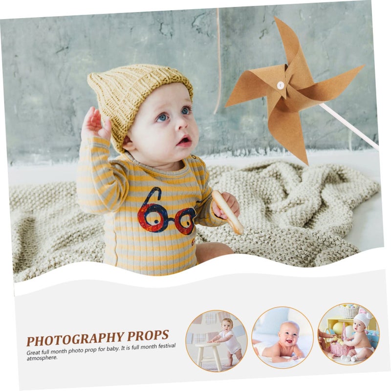 Newborn Windmill Photo Prop Set for Full Month Celebrations Adorable Design - Image 3