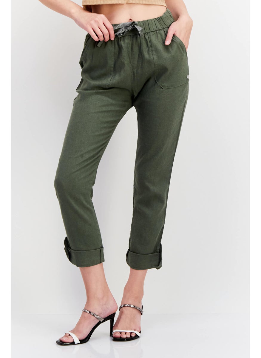 Women Regular Fit Plain Straight Leg Pants, Olive - pzsku/Z304F76B205D5A844AB09Z/45/_/1737642300/bdf9f42e-f945-42d6-8952-3ea26d6ab0d0