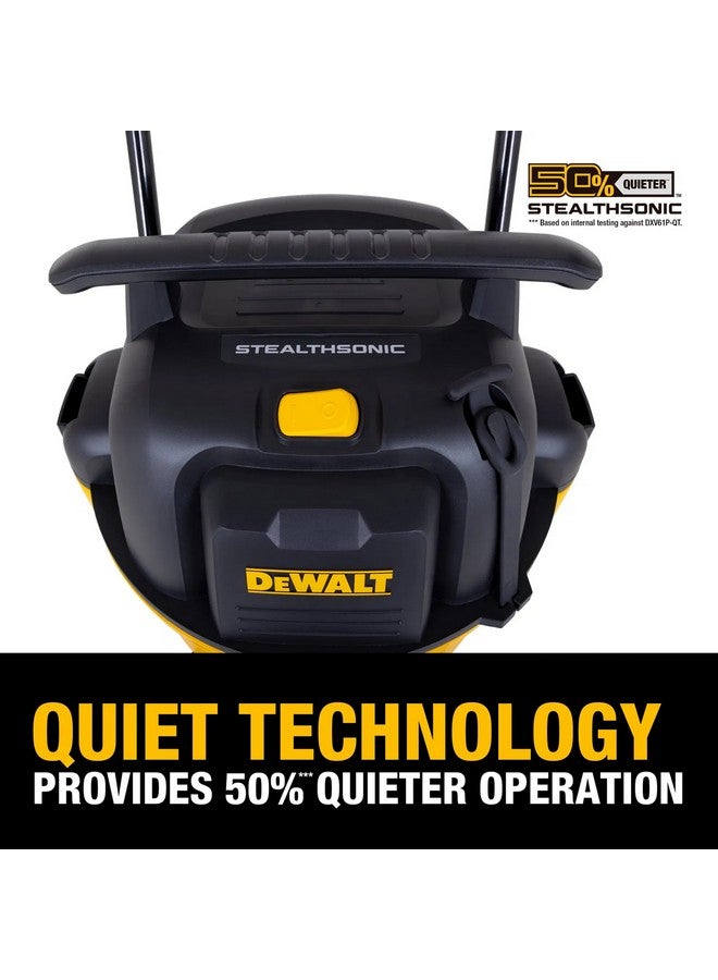 DEWALT 960W Stealthsonic Wet and Dry Vacuum Cleaner Yellow and Black 61 L DXV61P-QT - Image 5