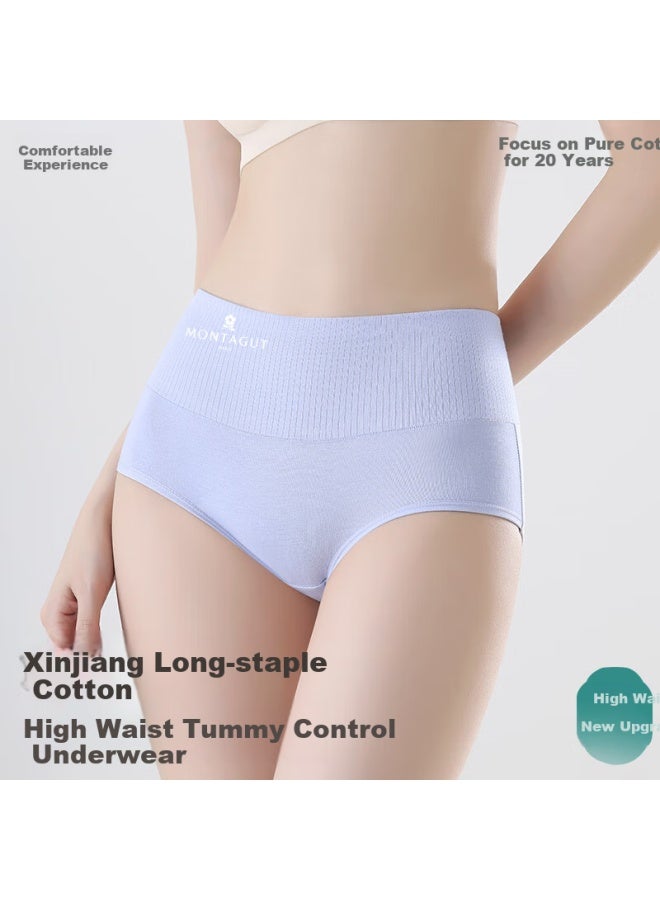 Montagut Dreamgirl Women's High Waist Tummy Control 100% Cotton 10a Grade Antibacterial Bottom Crotch Seamless Lifting Breathable Triangle Shorts - Image 3