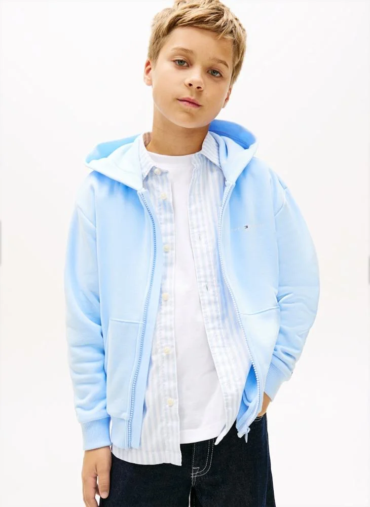 TOMMY HILFIGER Kids Mini Corp Zip Through Hoodie