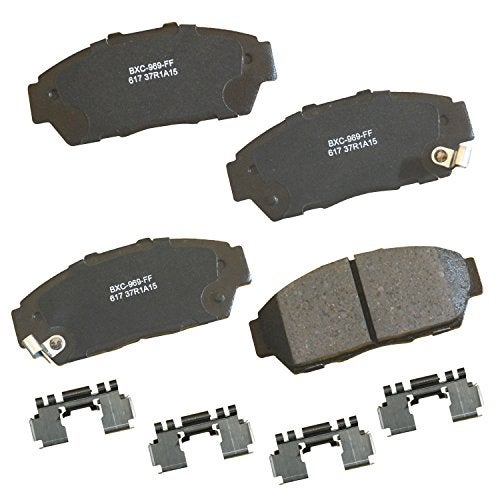 Bendix Premium SBC617 Ceramic Front Brake Pads for Acura Integra 2001-1994, Honda Civic 1995-1994, Civic del Sol 1997-1996 - Image 1