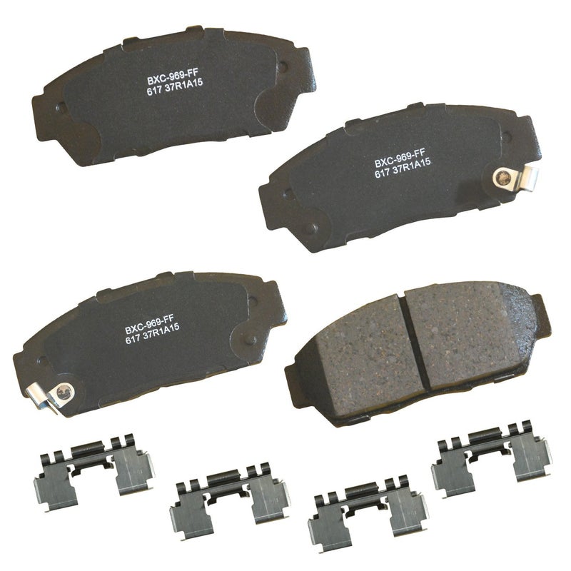 Bendix Premium SBC617 Ceramic Front Brake Pads for Acura Integra 2001-1994, Honda Civic 1995-1994, Civic del Sol 1997-1996 - Image 5