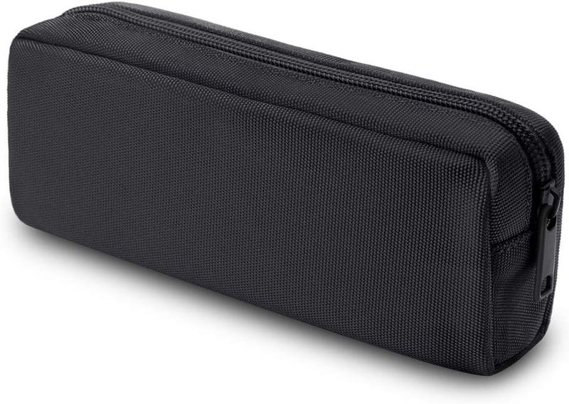 Dobmit Pencil Pen Case, Big Capacity Pencil Pouch Makeup Bag for Girls and Boys Durable Office Stationery Organizer - Black - Image 1