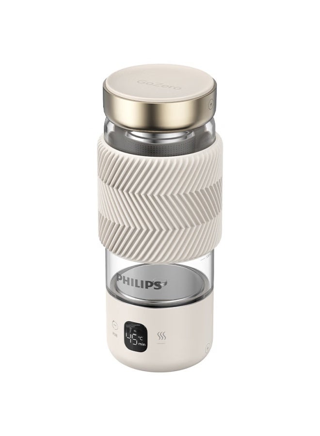 Philips غلاية كهربائية محمولة من فيليبس، كوب حراري، غلاية مياه زجاجية عالية البورسليكات، صانع شاي مكتبي صغير مع مصفاة شاي - Image 5