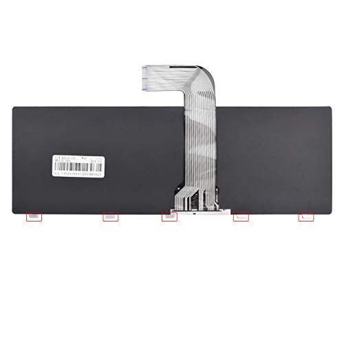SUNMALL Keyboard Replacement with Black Frame Compatible with Dell Vostro 1540 1550 2520 3330 3350 3450 3460 3550 3555 3560 1440 1445 1450 1550.XPS L502X No Backlit - Image 4