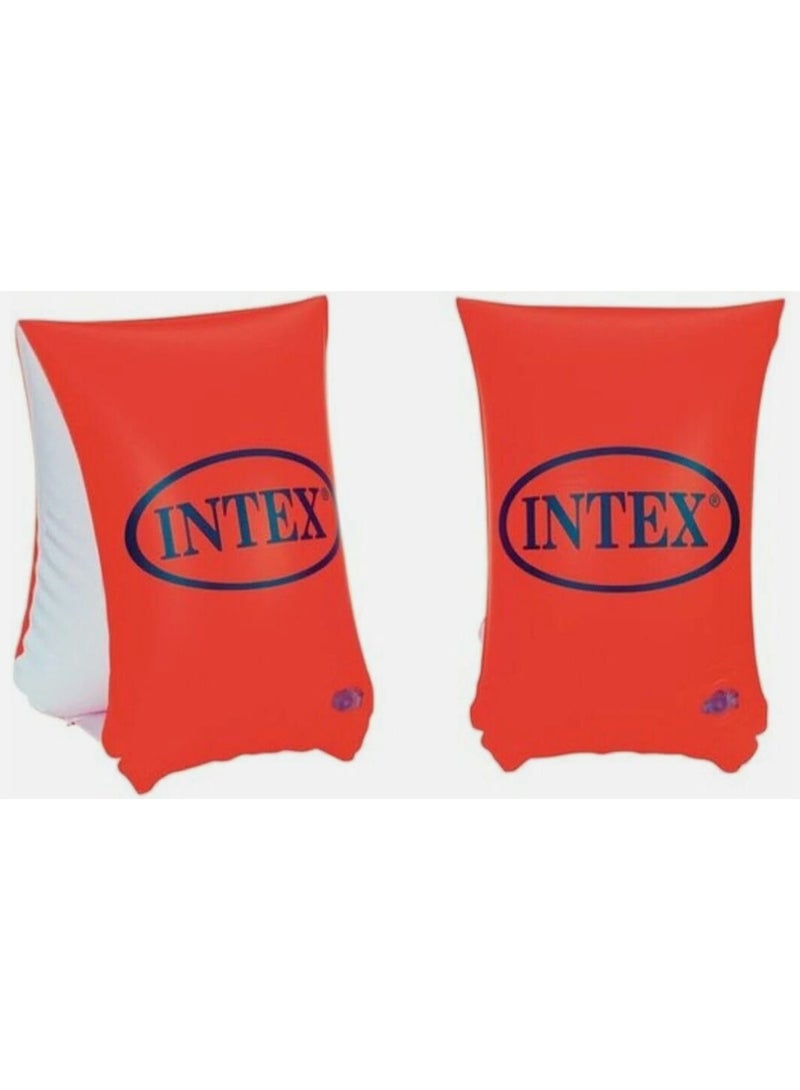 Intex Deluxe Kids Large Inflatable Swimming Arm Bands for Kids - Image 1