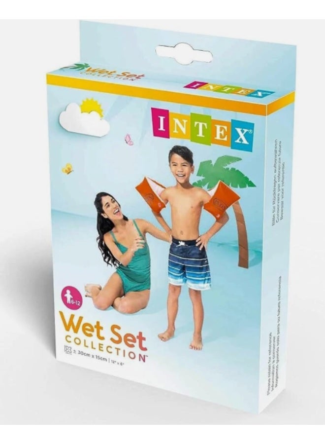 Intex Deluxe Kids Large Inflatable Swimming Arm Bands for Kids - Image 5