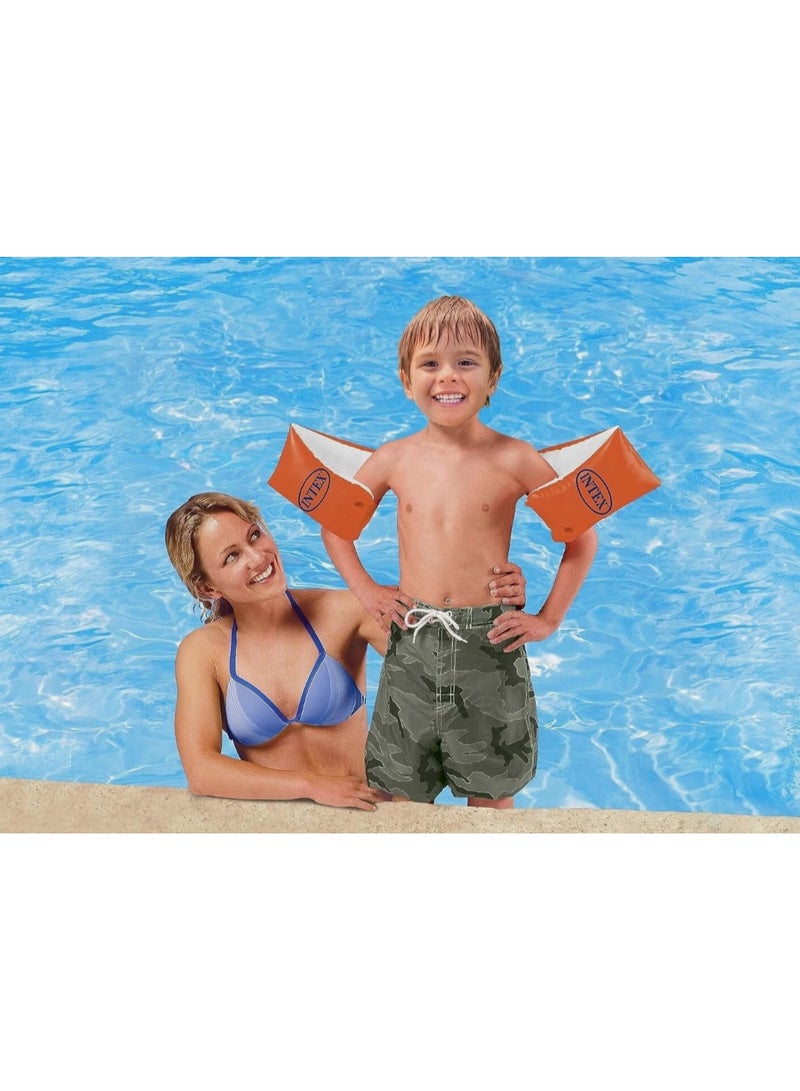 Intex Deluxe Kids Large Inflatable Swimming Arm Bands for Kids - Image 2