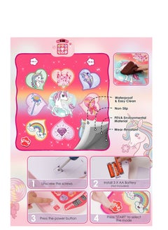 Excefore Unicorn Dance Mat Toys, Dance Musical Play Mat with 5 Game Modes& 8 Built-in Songs, Play Mat with LED Lights, Adjustable Volume, Suitable for 3 -6+ Year Old Girl Kid  - Image 4