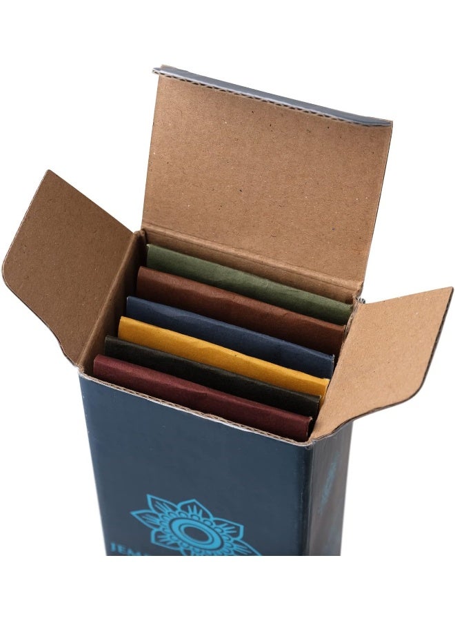 Jembrana Incense Sticks - Mix 6 Scents (144 Sticks Total), 24 Sticks Each of Lotus (Padma), Sandalwood, Gardenia, Maha Triloka, Raja Harum & Dewi Sai (Amber), Incense Gift Sets from Bali Soap - Image 2