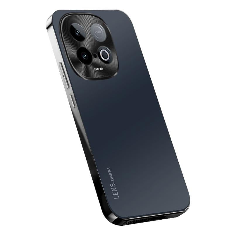 erorex For vivo iQOO Neo 10 AG Frosted Electroplating Acrylic Phone Case(Black) - Image 1