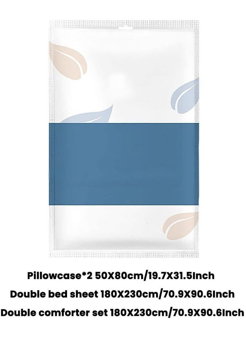 Y&D 4 PCS Bed Sheets Set Disposable for Travel Portable Sheet Quilt Cover Pillowcase Business Trip Spa Hotel  - Image 1