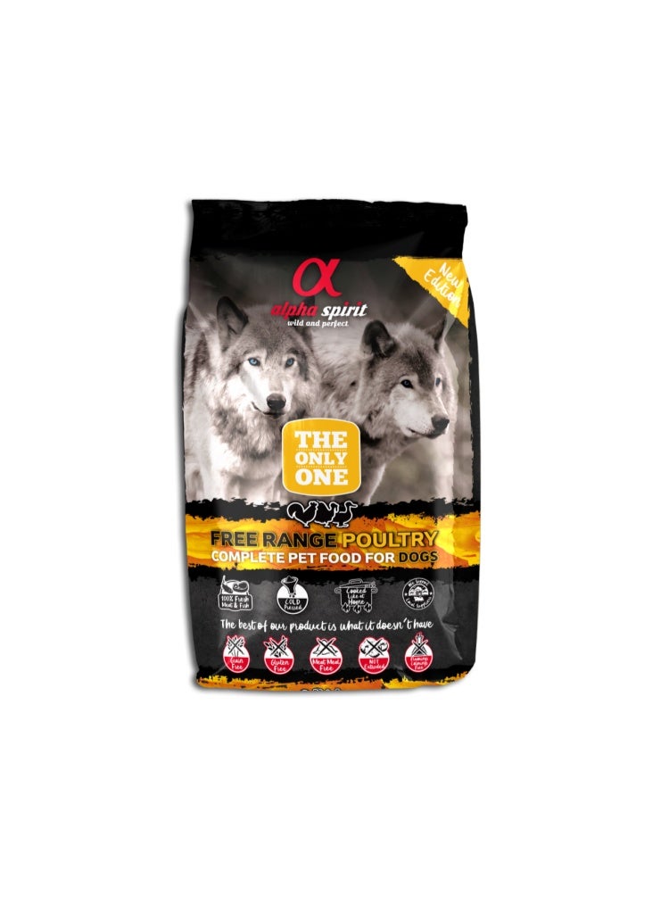 Alpha Spirit The Only One Adult Dog Food Poultry 3 kg - Image 1