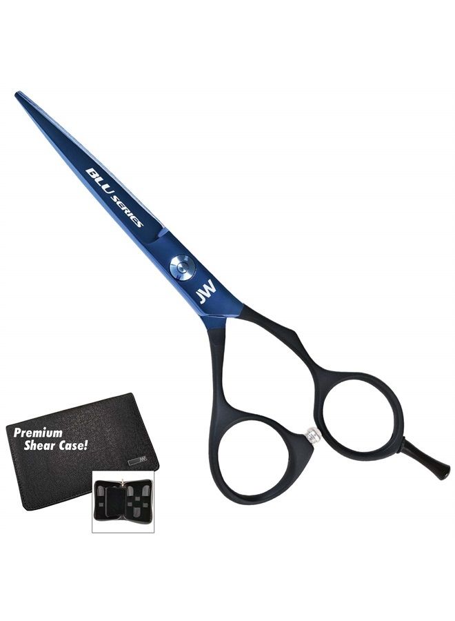 JW Shears JW Titanium Blu Professional Hair Cutting Shear (6.25 Inches) - Image 1