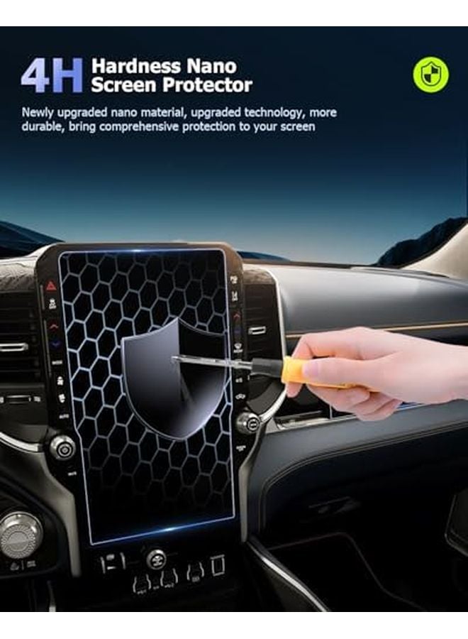 2025 2026 RAM 1500 10 25 Inch 14 5 Inch Nano Touch Screen Protector 4PCS - Image 5
