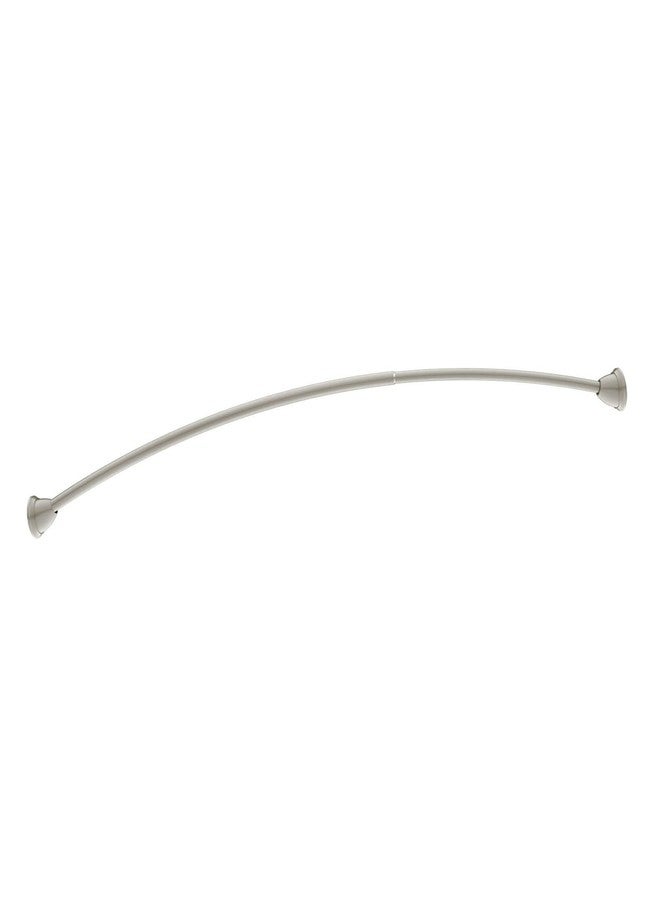 Moen MDN2170BN Magnetix 60-inch Curved Adjustable Single Shower Curtain Rod, Brushed Nickel - Image 3